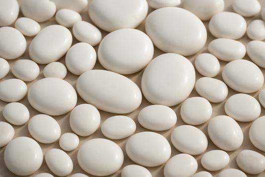 white-pebbles